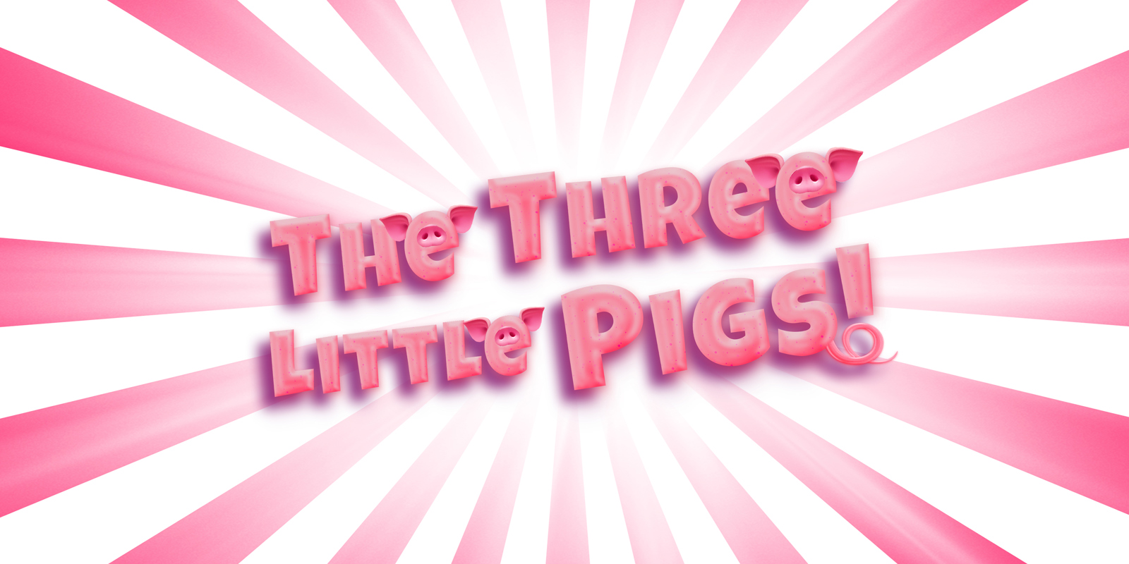 The Three Little Pigs Title Treatment 2 Lines V3.0