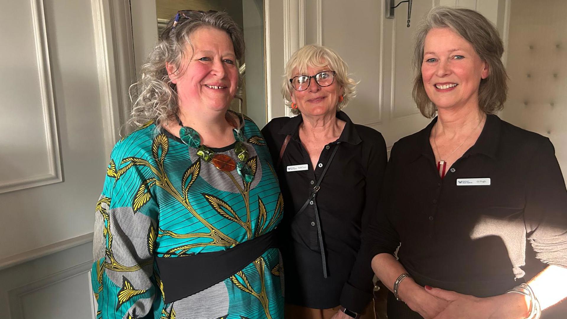 Katy Taylor, Queen's Hall Arts Artistic Director And Chief Executive With The Festival’S Founders Susie Troup And Gil Pugh