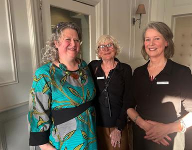 Katy Taylor, Queen's Hall Arts Artistic Director And Chief Executive With The Festival’S Founders Susie Troup And Gil Pugh