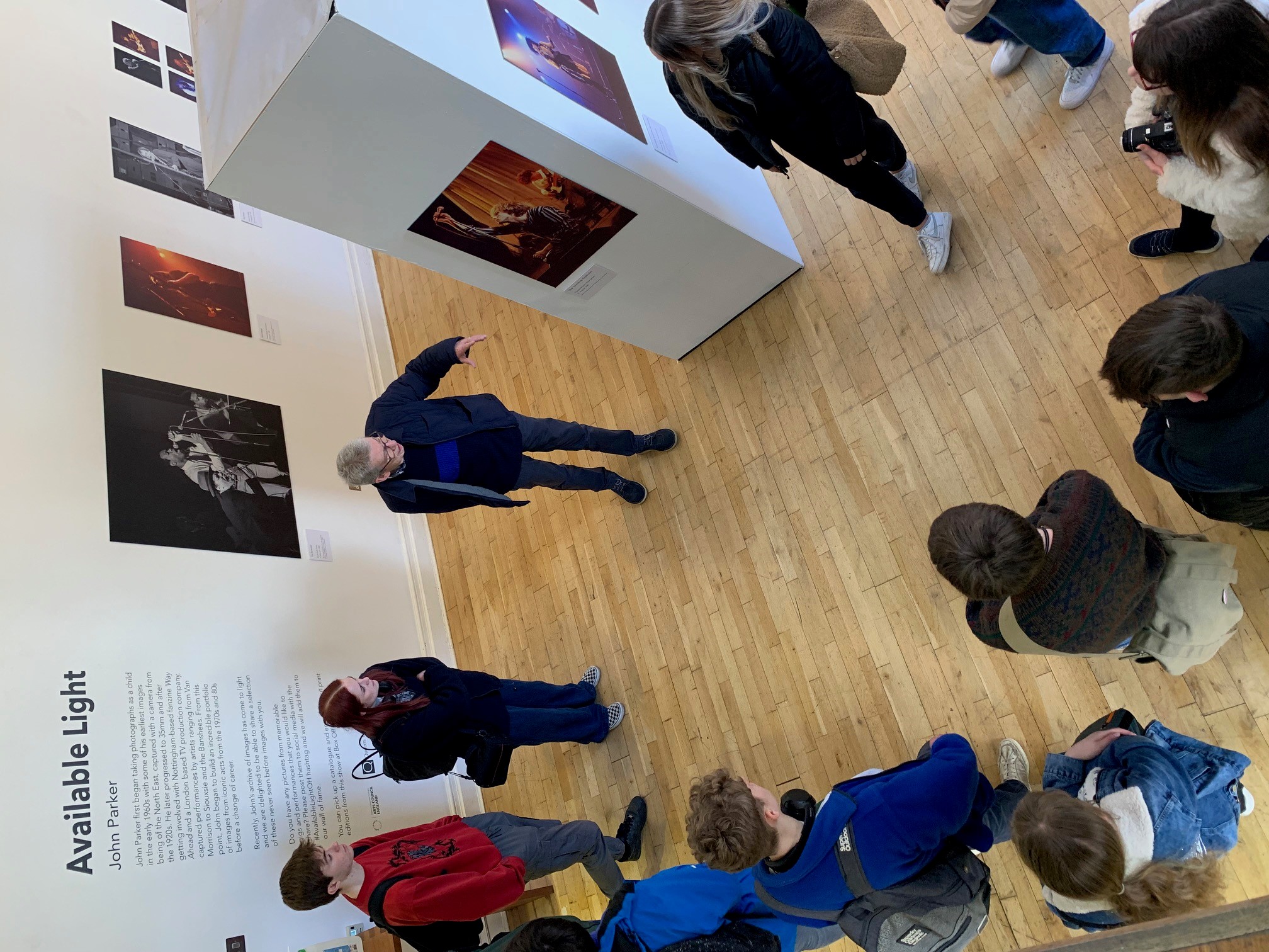 QEHS Photography Students With John Parker