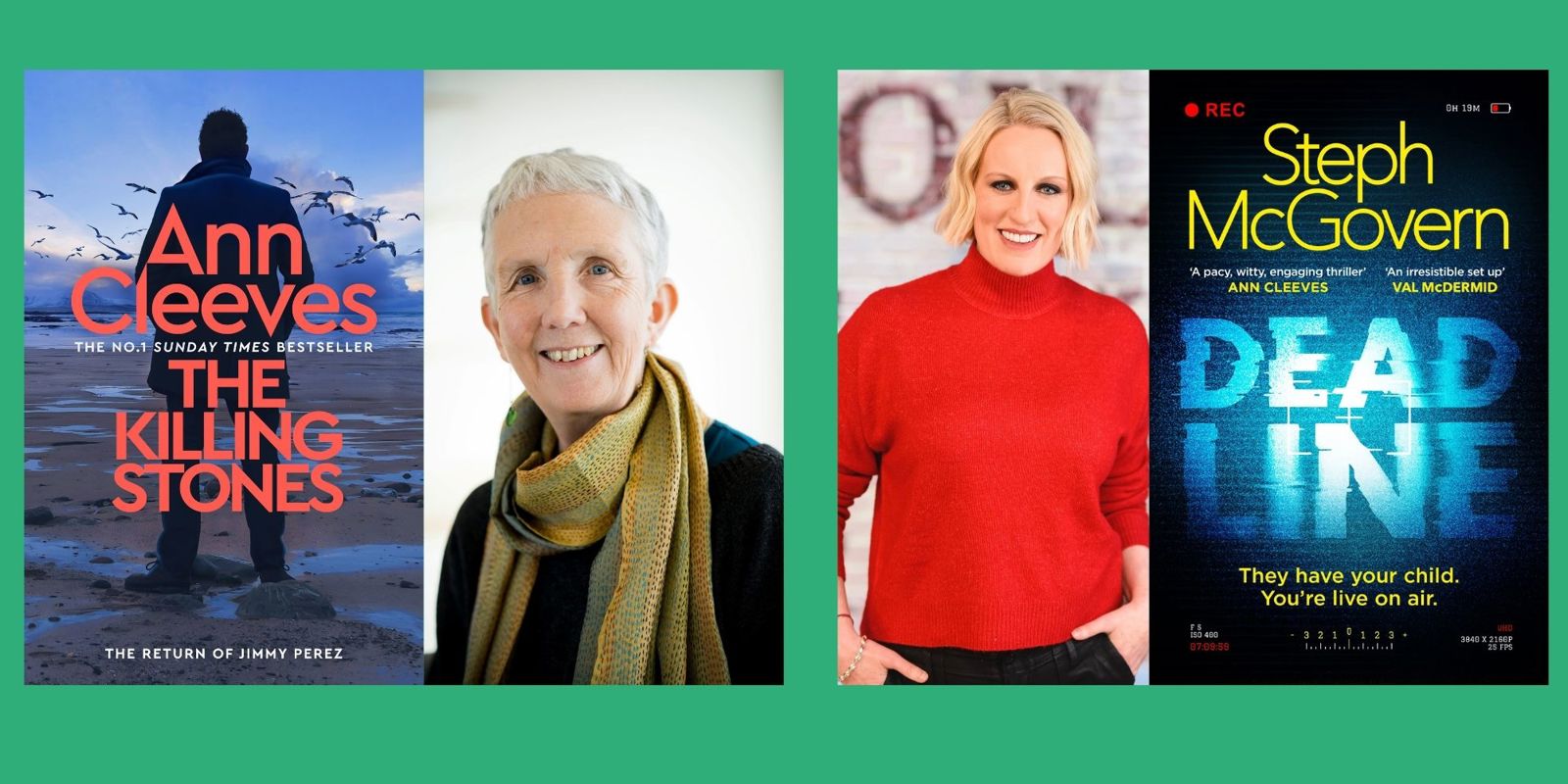 Ann Cleeves & Steph Mcgovern For QH