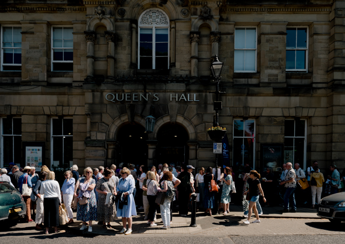 Crowd Outside QH