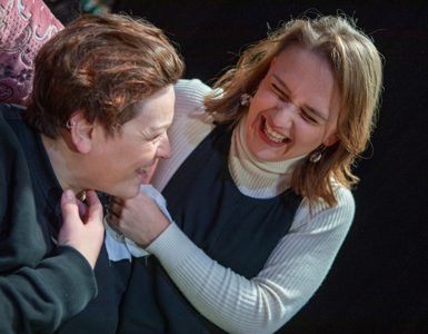 Paula Penman As Grandma And Jude Nelson As Remarkable Robin In Rehearsals